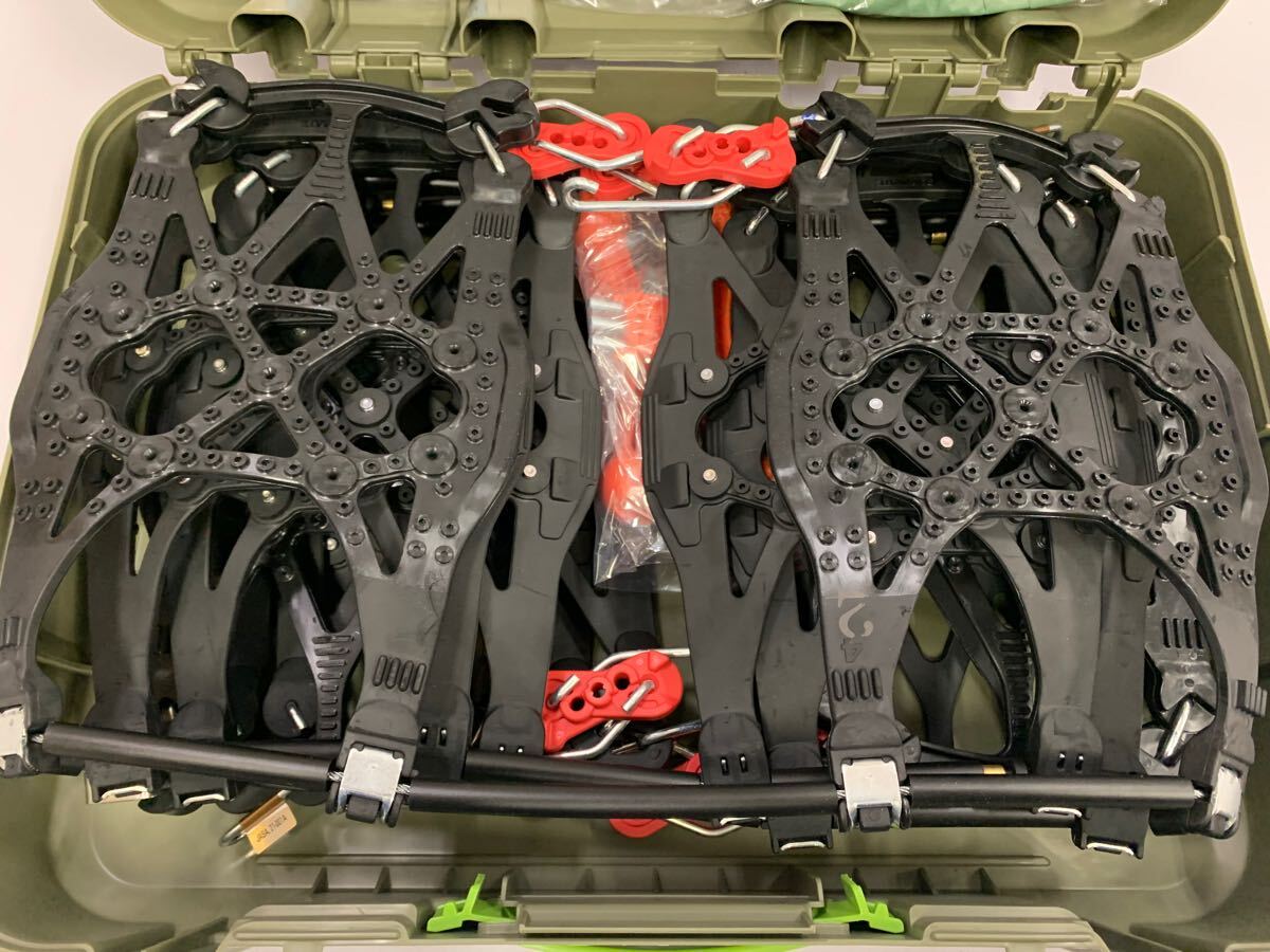 開封 未使用 Carmate カーメイト 非金属タイヤチェーン BIATHLON Quick EASY バイアスロンクイックイージー QE4 [1-7] 105/246A