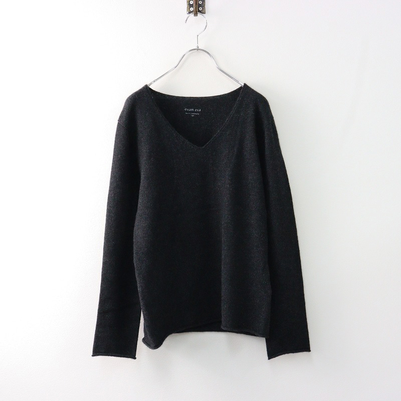 evam eva エヴァムエヴァ Vネック カシミヤ ニット セーター 長袖 