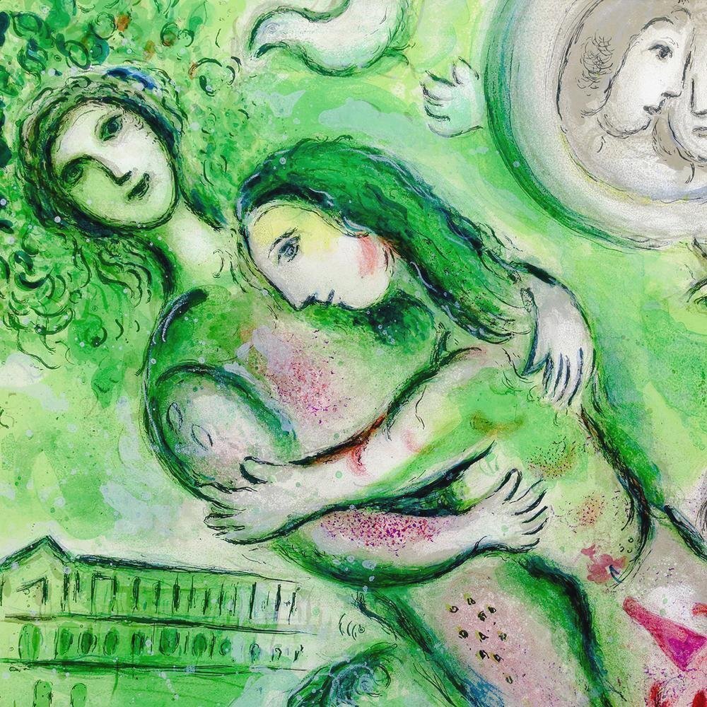 真作】【WISH】マルク・シャガール Marc Chagall「ロミオと