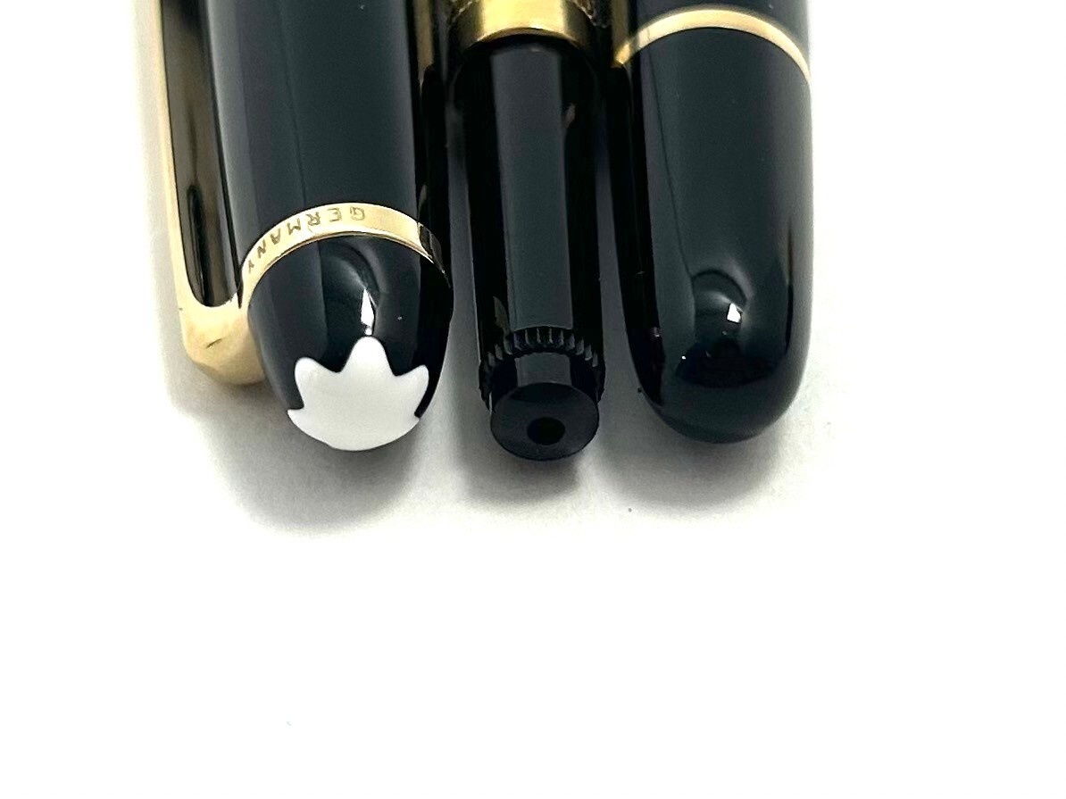 MONTBLANC/モンブラン マイスターシュテュック 万年筆 ペン先 4810 14K 585 筆記用具 ブラック ゴールド 文房具 (SER2814)_9