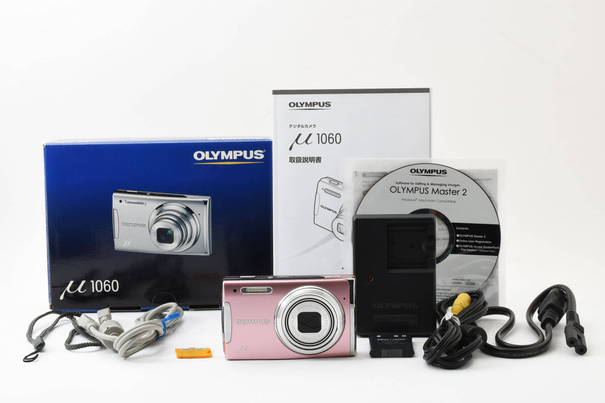 作例あり】OLYMPUS μ1060 オリンパス ミュー ピンク ☆美品 元箱付 完