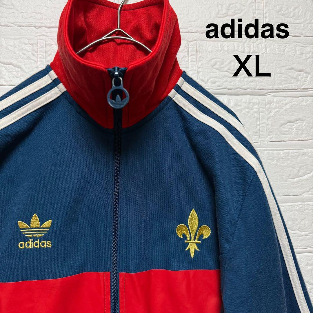 adidas フランス代表 2014年ワールドカップ XL トレフォイル 刺繍　アディダス　ジャージ　トラックジャケット　
