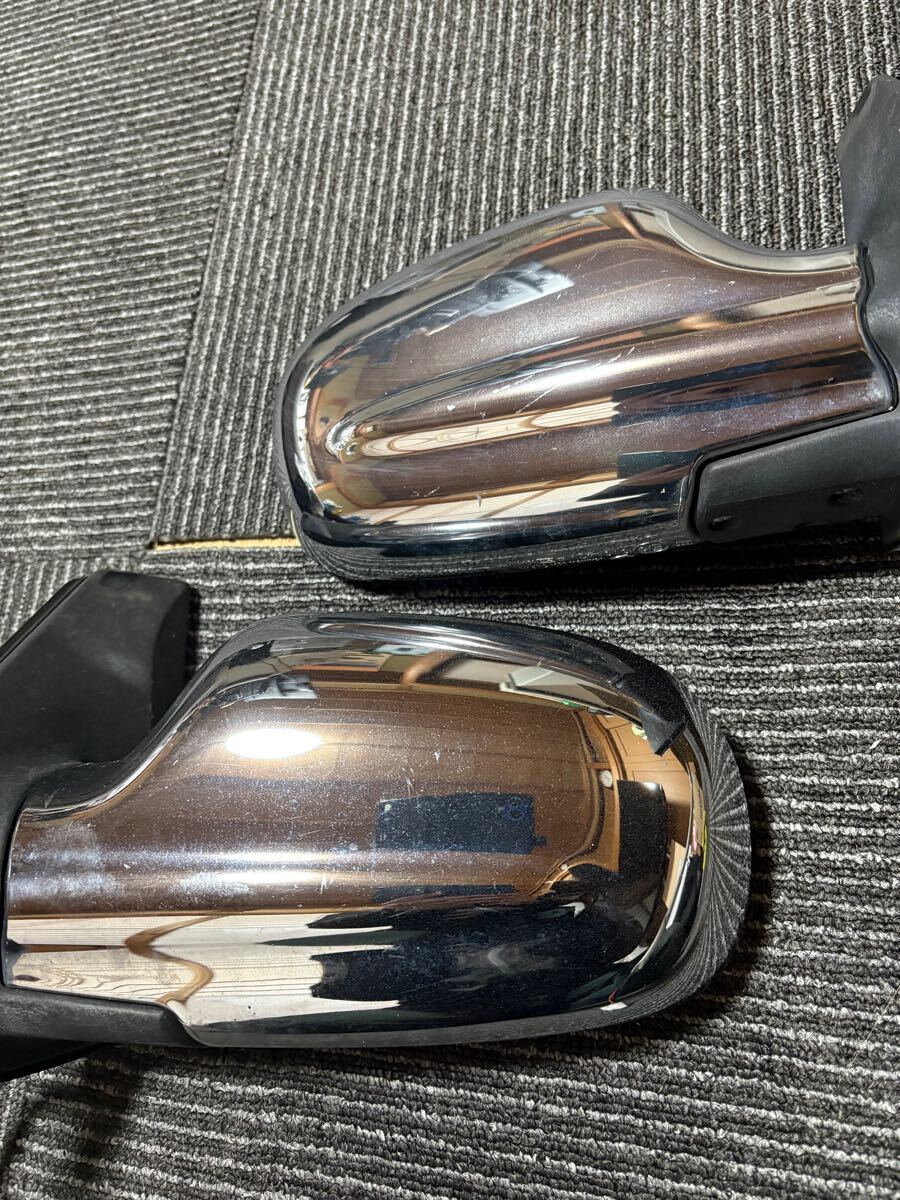ダイハツ ミラジーノ L700S ドアミラー サイドミラー 左右セット メッキ 電動格納 ミラジーノ L700S 純正 ジーノ 手動メッキ系 良品