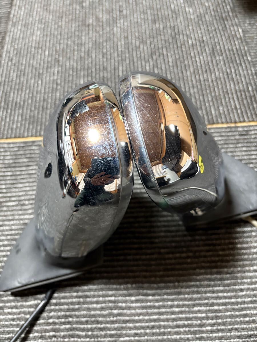 ダイハツ ミラジーノ L700S ドアミラー サイドミラー 左右セット メッキ 電動格納 ミラジーノ L700S 純正 ジーノ 手動メッキ系 良品