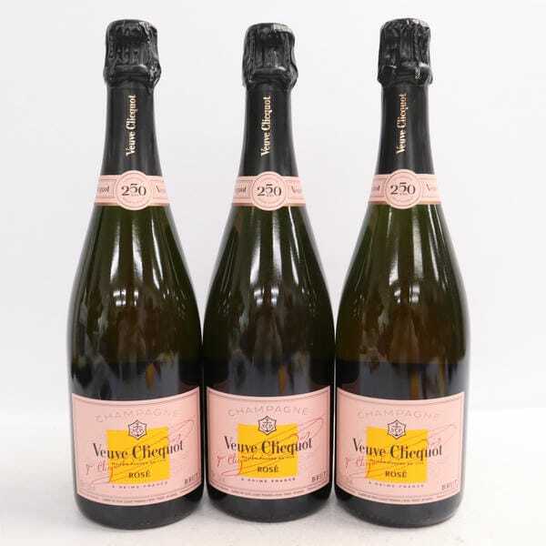 3本セット】Veuve Clicquot（ヴーヴ クリコ）ロゼ 12.5％ 750ml