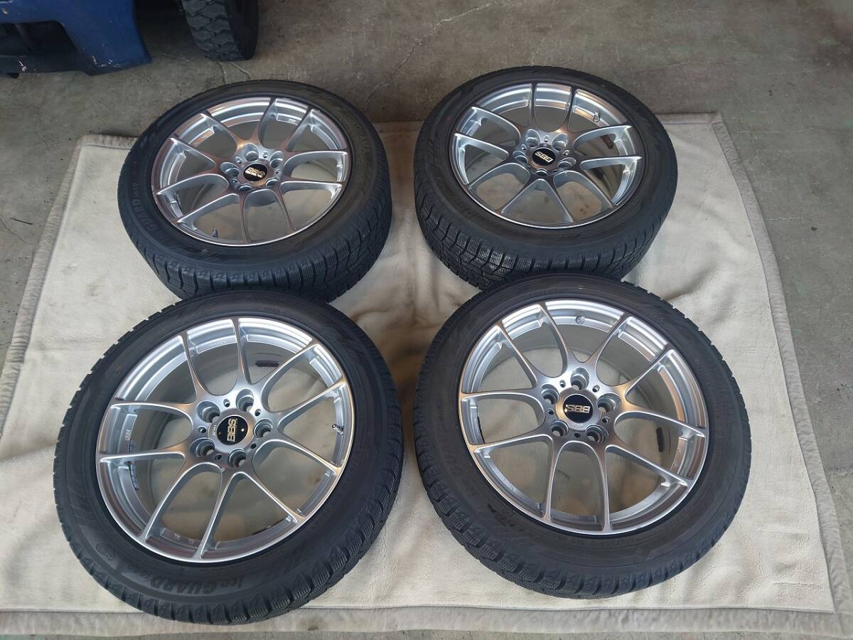 BBS RF RF503 pcd114.3 17インチ 7.5J +45 5穴 ダイヤモンドシルバー