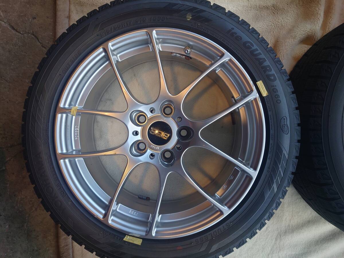 BBS 17インチ 5穴 7.5J PCD114.3 タイヤホイールセット