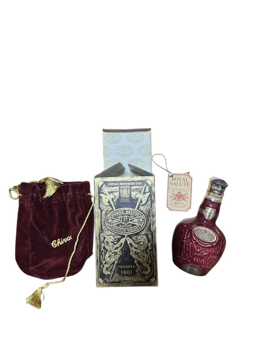ROYAL SALUTE ロイヤルサルート21年 陶器ボトル 赤 375ml 40％ 古酒