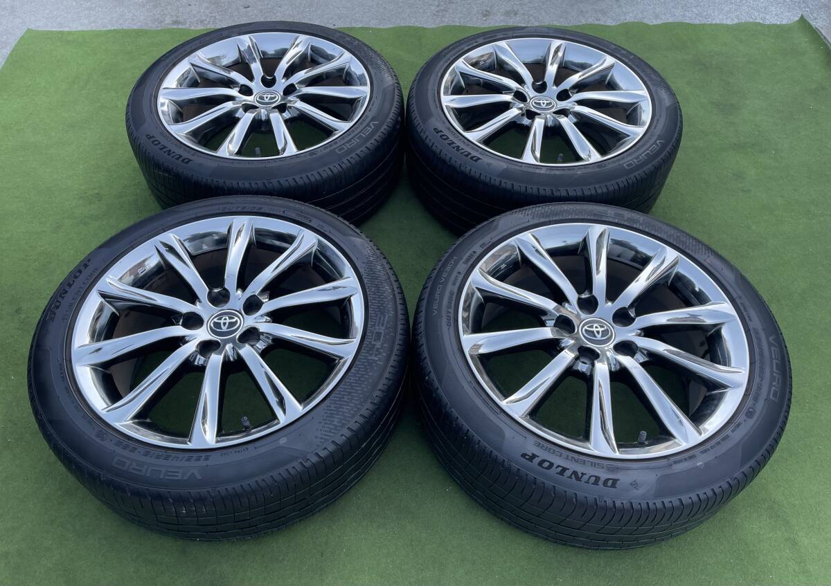 ◆希少トヨタ130マークX RDS後期純正◆ 18x8J+45/PCD:114.3/5穴◆4本.DUNLOP.235/45R18.2022年製.バリ山.クラウン/アルファード/カムリ等に_3