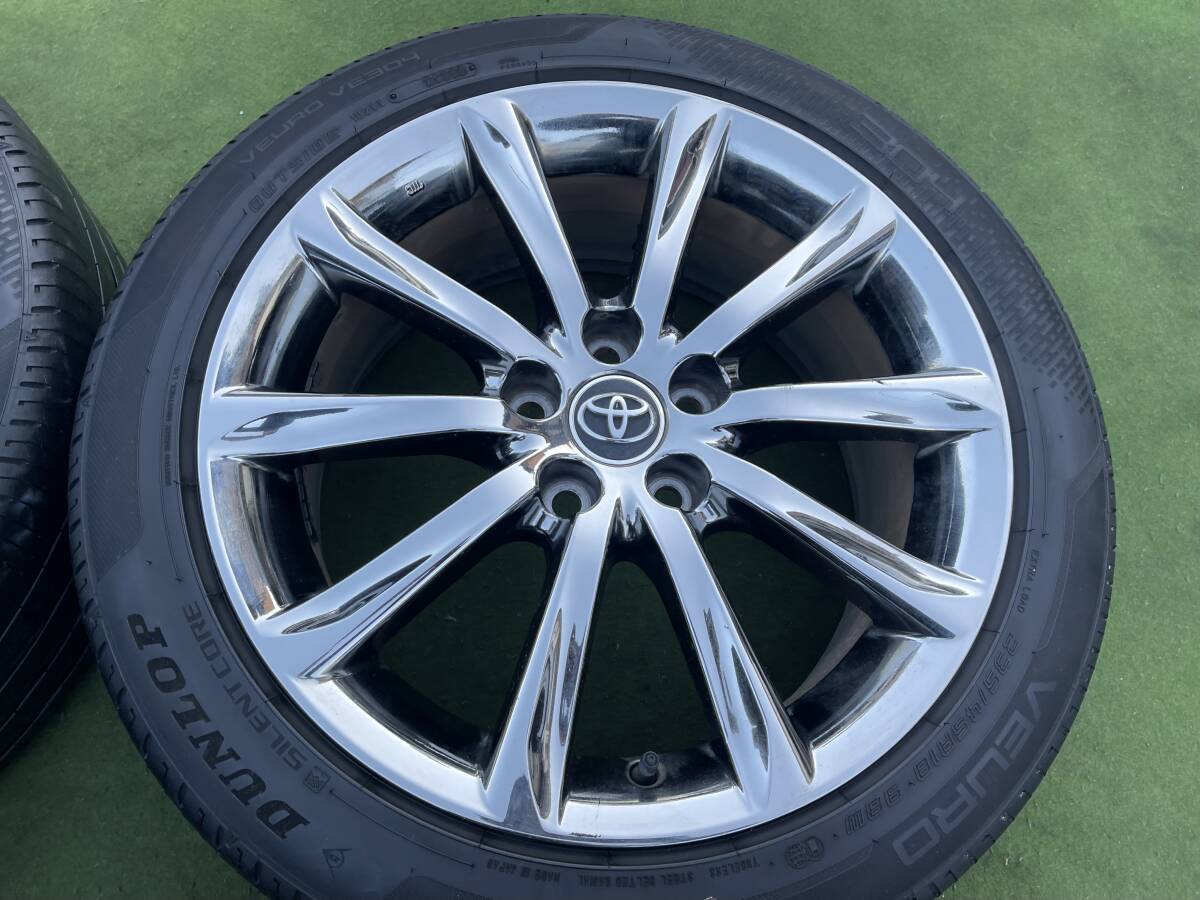 ◆希少トヨタ130マークX RDS後期純正◆ 18x8J+45/PCD:114.3/5穴◆4本.DUNLOP.235/45R18.2022年製.バリ山.クラウン/アルファード/カムリ等に_6