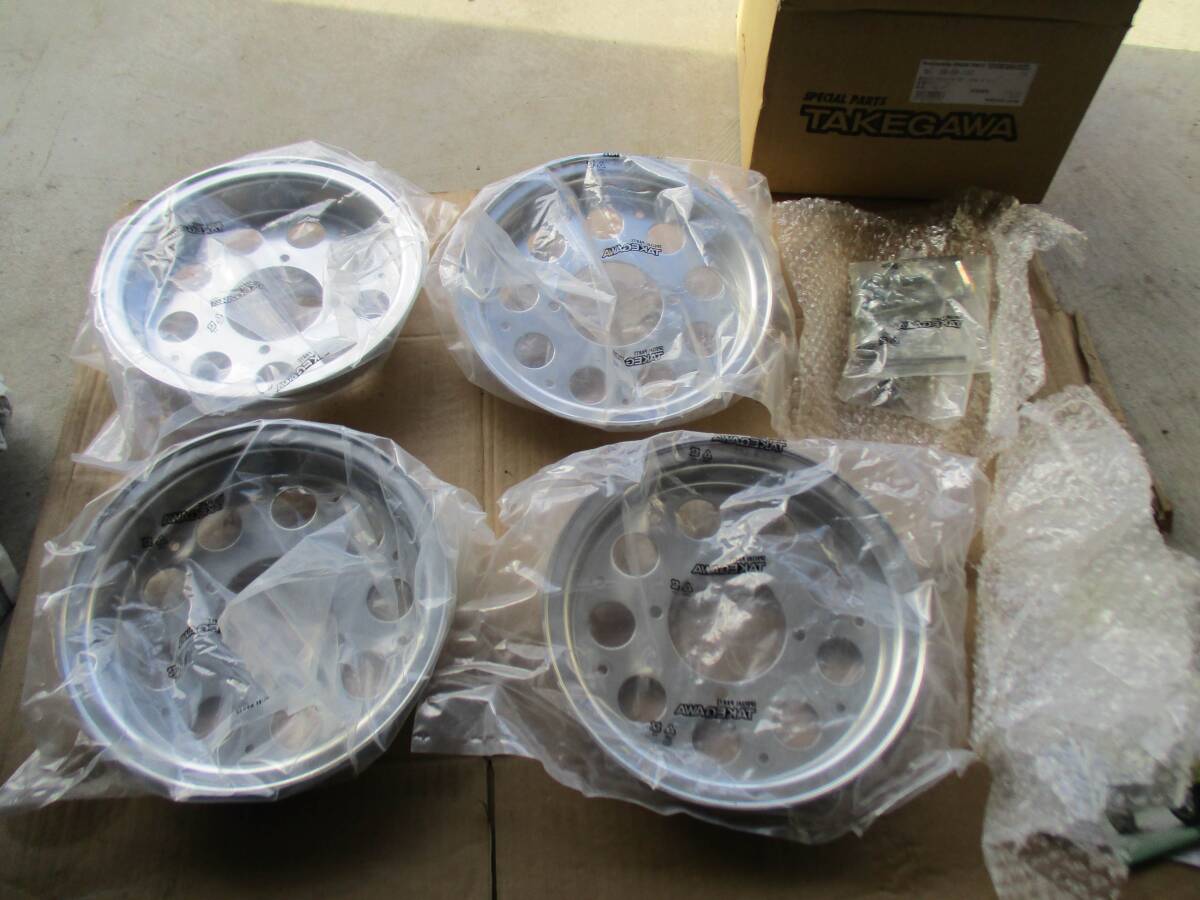 SP武川 アルミホイールセット 8インチ 2.5j ケミカルポリッシュ 06-09-130 2輪分 モンキー_4