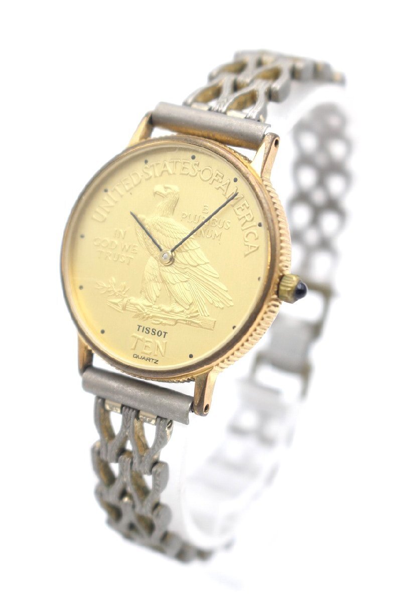ティソ コインウォッチ TISSOT - 腕時計 Yahoo!オークション クォーツ