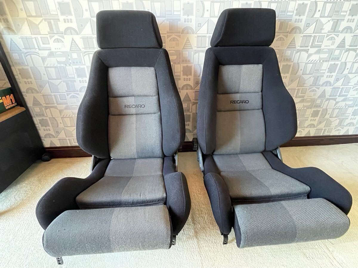 RECARO LX-M 左右セット ☆RECARO 中古品☆希少☆ ブラック×グレー 