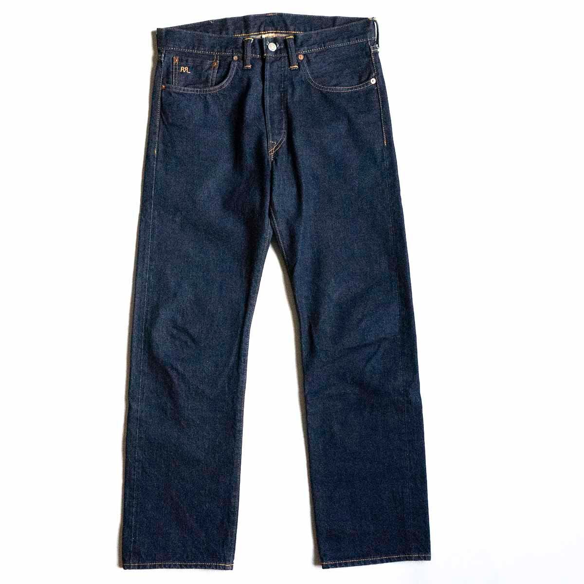 美品】 RRL 【STRAIGHT-LEG JEANS】【アメリカ製】32×30 インディゴ 