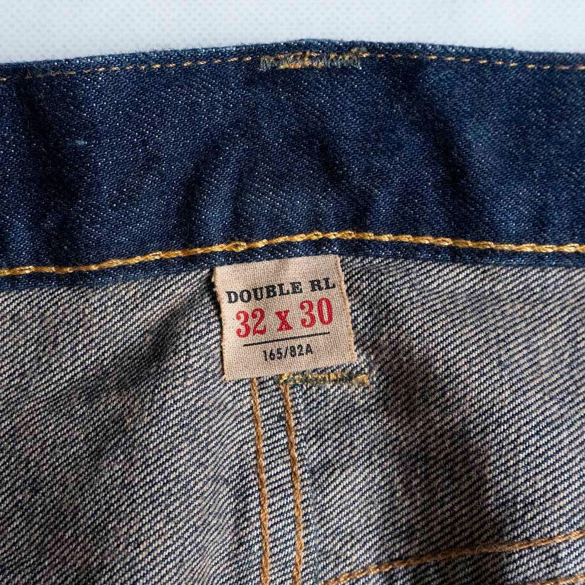 美品】 RRL 【STRAIGHT-LEG JEANS】【アメリカ製】32×30 インディゴ 