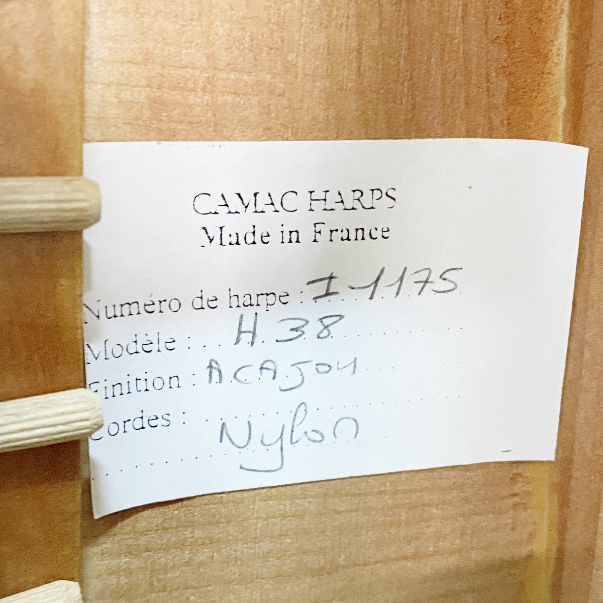 【 C 】 CAMAC HARPS H38 ハープ カマック ◇直2985【直接引き取り限定】 - C H38 グランドハープ試奏の旅①（カマック編） カマックケルティックハープ｜色の説明｜ アジリーズとジャネットの比較♪
