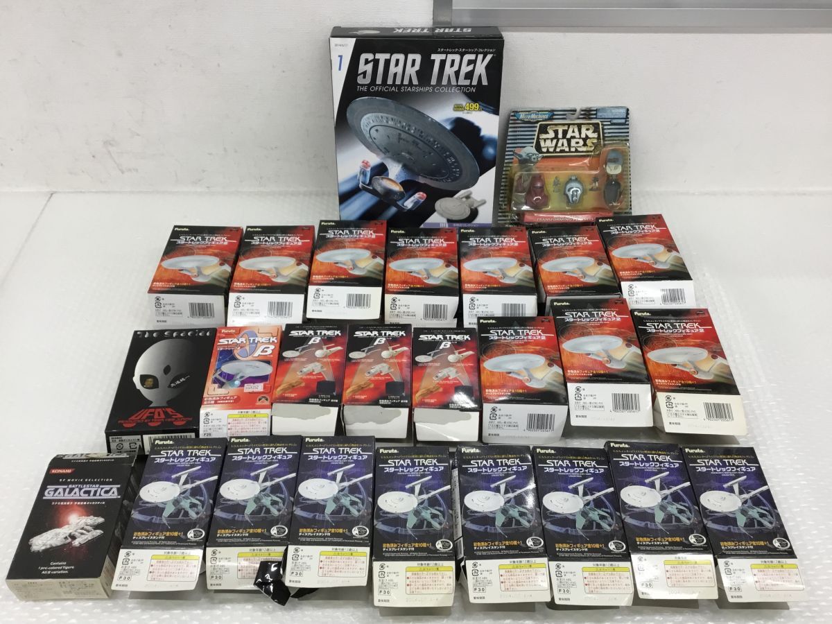 D804-100【フィギュア26点まとめ】矢追純一 UFO/STAR TREK スタートレックフィギュア2 β/STARWARS/ギャラクティカ/模型/プラモデル/他t_1