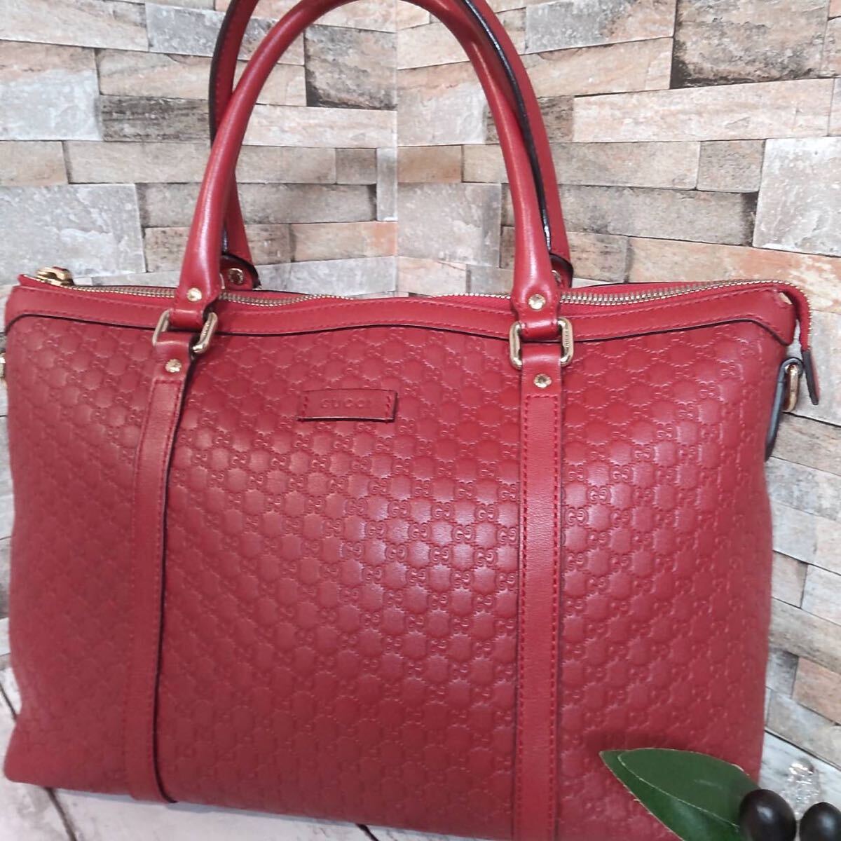 1円 【至高の逸品】GUCCI グッチ トートバッグ ビジネスバッグ 