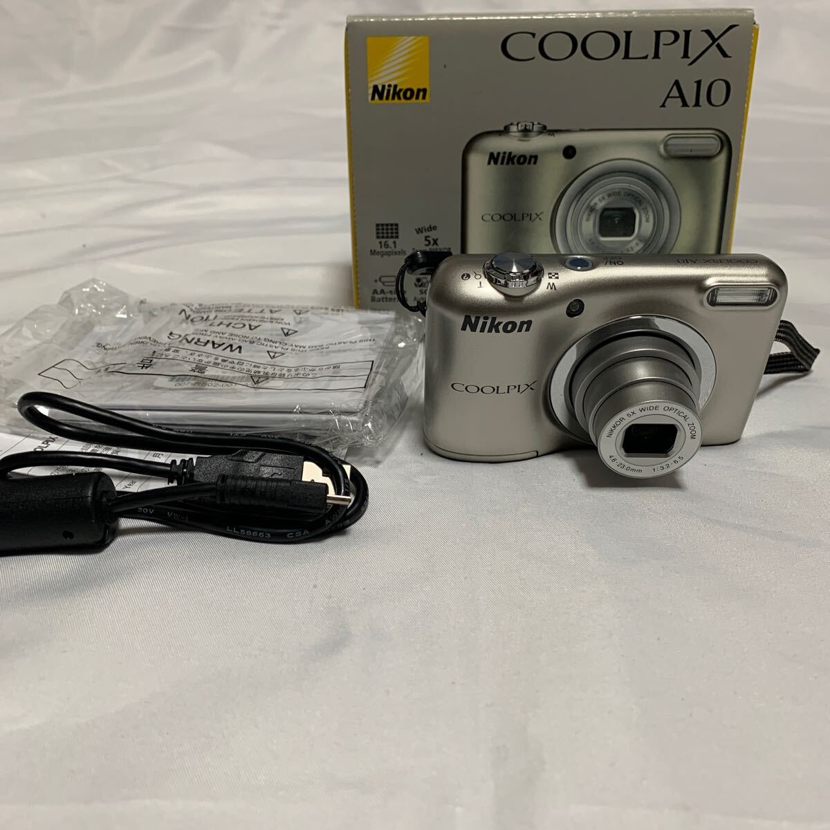 動作確認済みNikon COOLPIX A10 .com : Nikon COOLPIX A10, Silver