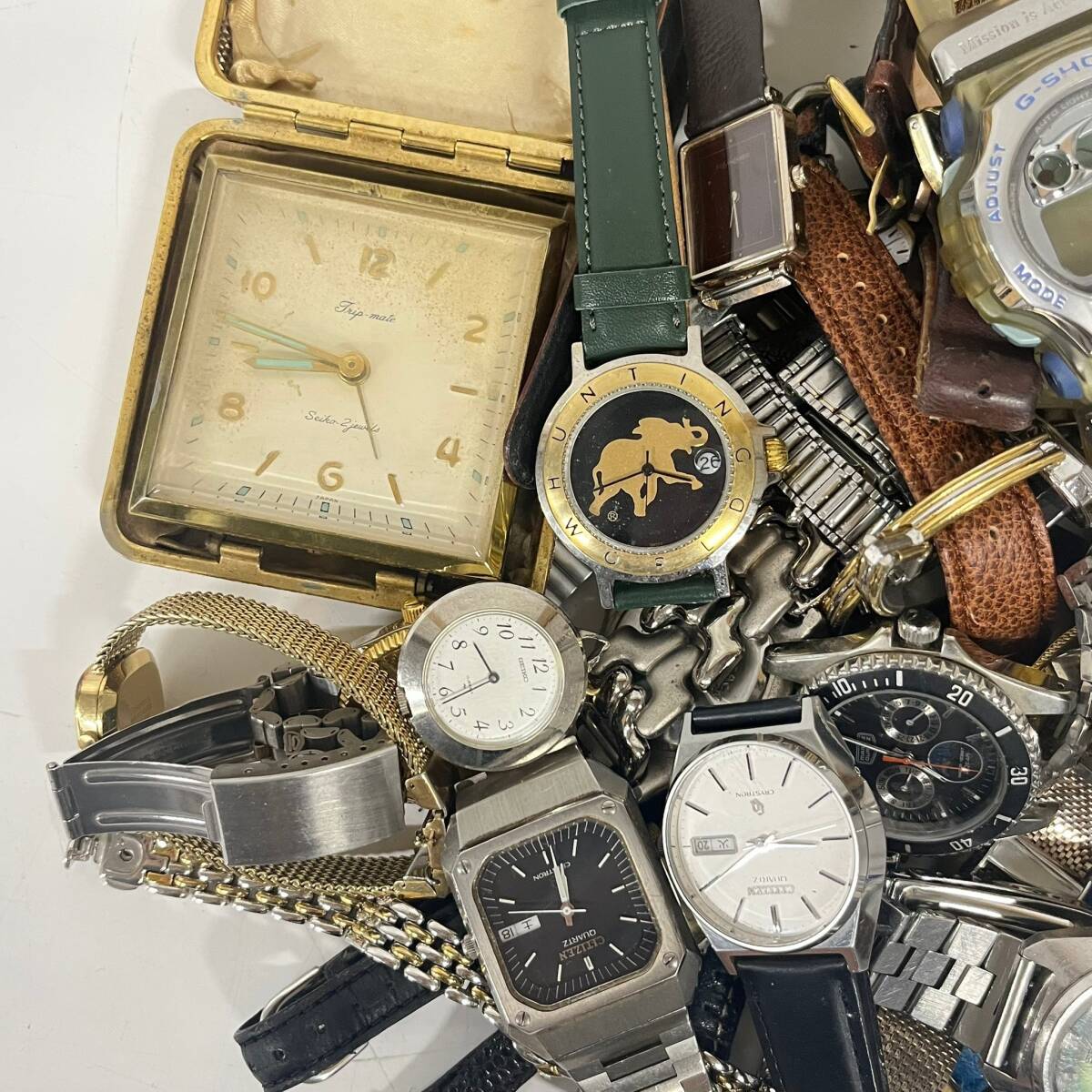 1円~ 58点 時計 まとめ売り YSL SEIKO CITIZEN CASIO BULOVA 等 