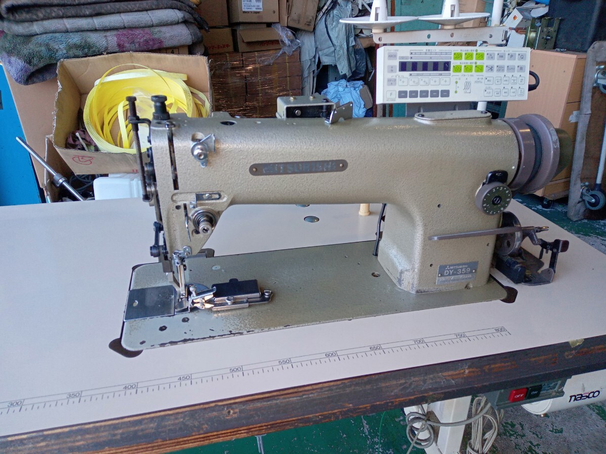 三菱 DY-359 100V 厚物用上下送り ハンドクラフト 工業用ミシン レザー 