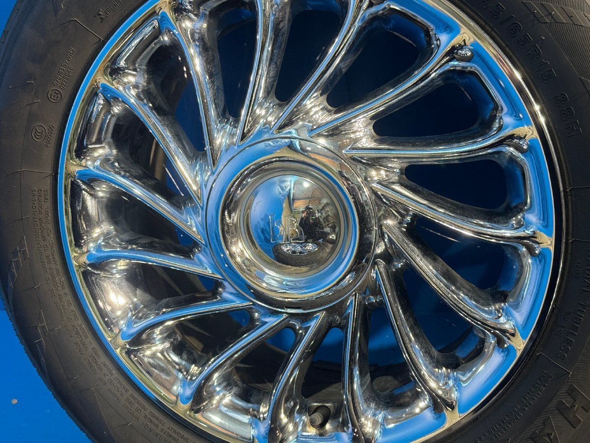 TOYOTA トヨタ bB NCP30 純正 15インチ メッキ アルミホイール タイヤ