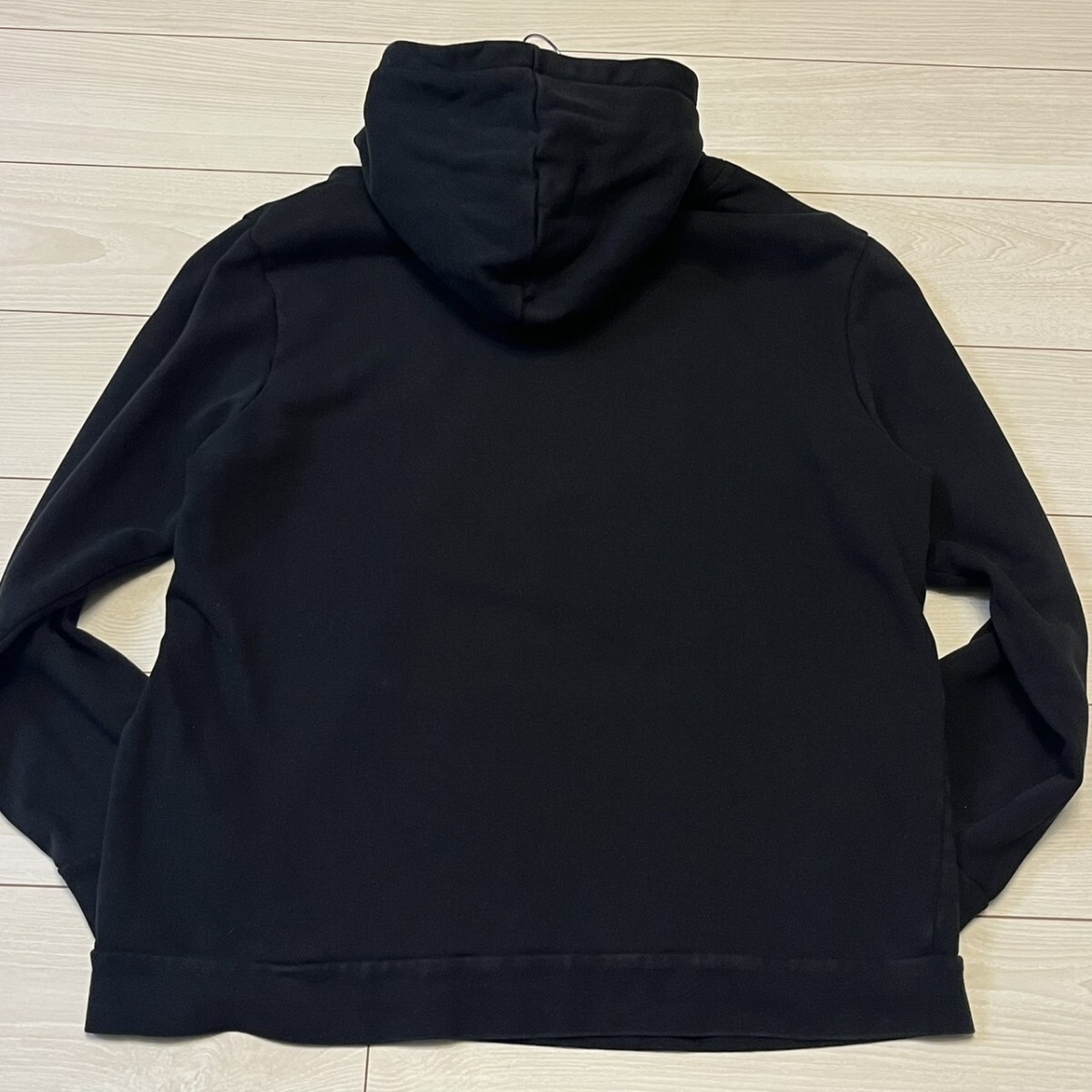 極美品/3Lサイズ○現行タグ ヒューゴボス【限定ストライプロゴ 