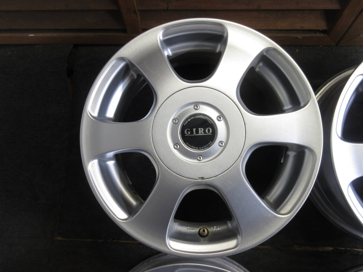 G2487-5 ②☆アルミ4本セット☆14インチ5.5J＋40 4穴PCD100/114.3 