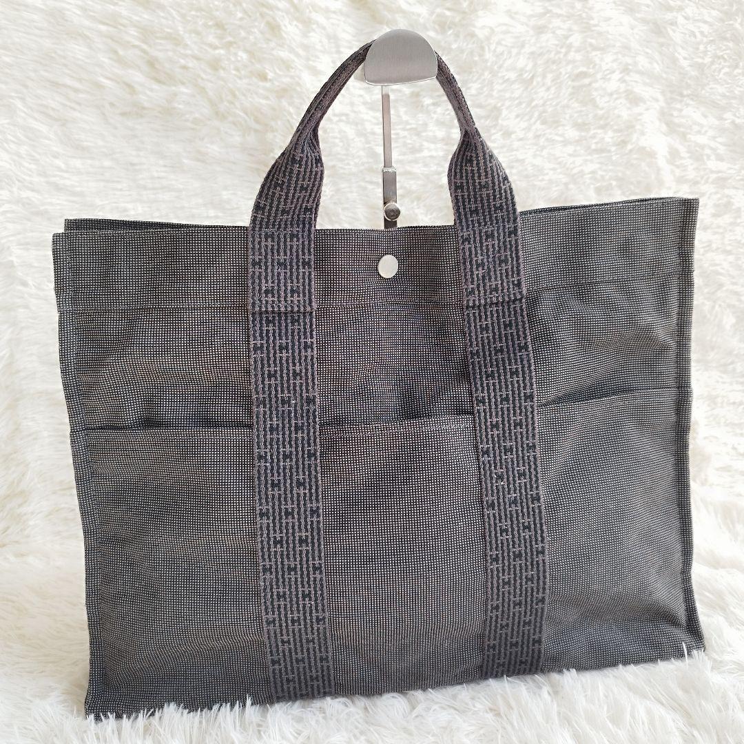 エルメス エールライン グレー トートMM HERMES トートバッグ