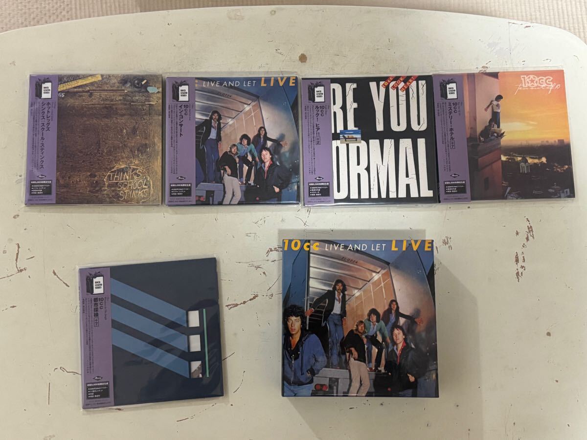 10cc+ホットレッグス紙ジャケセット+ディスクユニオン特典帯 CD 【公式