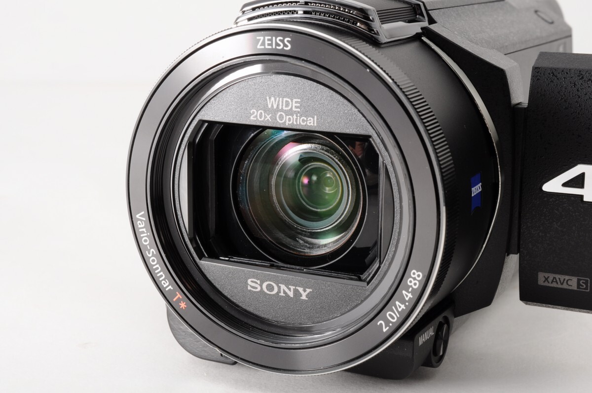 美品 動作品 SONY ソニー Handycam ハンディカム FDR-AX60 デジタルビデオカメラ バッテリー 充電ケーブル 取説 保証書 元箱 4K La-118S_3