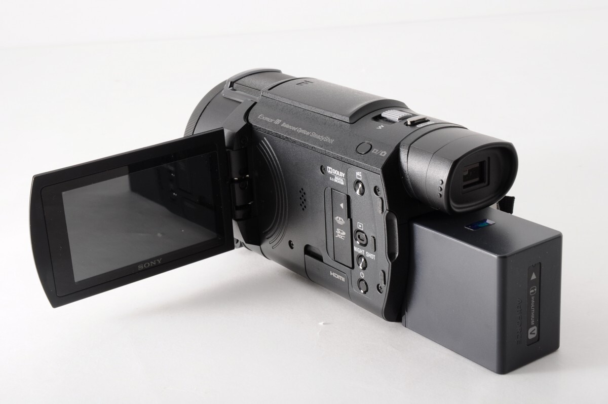 美品 動作品 SONY ソニー Handycam ハンディカム FDR-AX60 デジタルビデオカメラ バッテリー 充電ケーブル 取説 保証書 元箱 4K La-118S_5