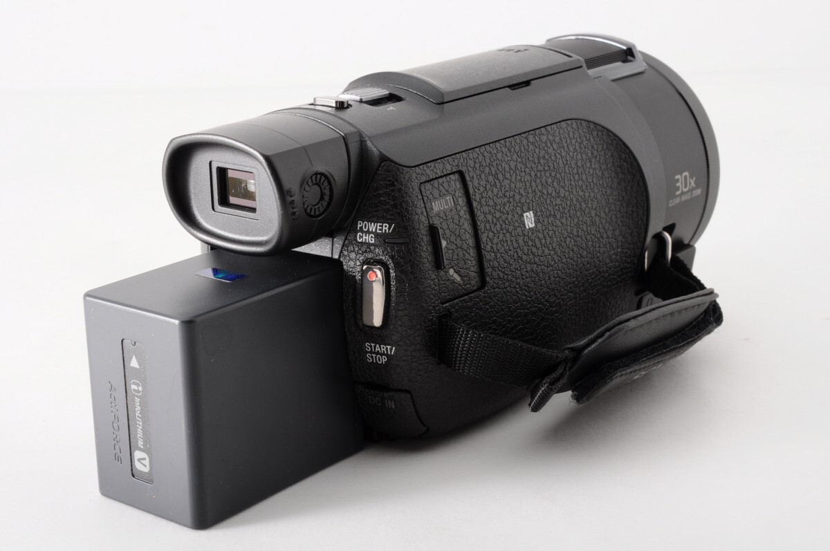 美品 動作品 SONY ソニー Handycam ハンディカム FDR-AX60 デジタルビデオカメラ バッテリー 充電ケーブル 取説 保証書 元箱 4K La-118S_8