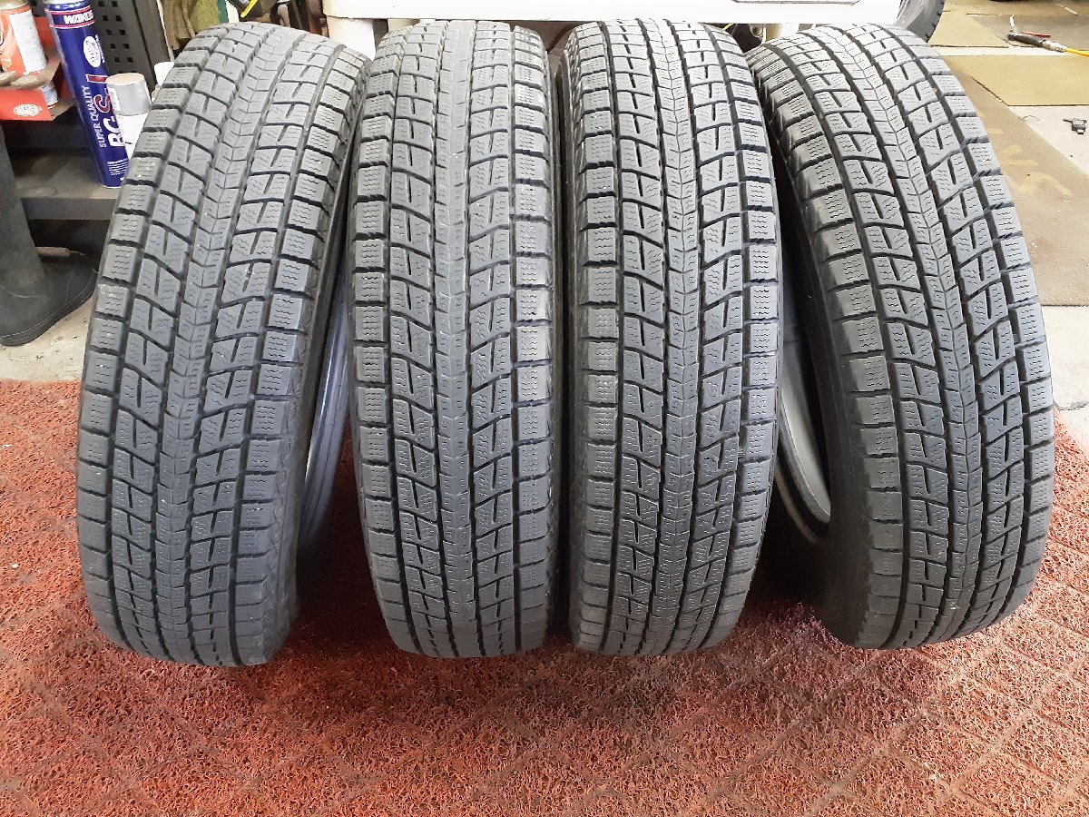 CF7118■175/80R15 90Q　4本価格　DUNLOP WINTER MAXX SJ8　送料無料 冬 ’17年 7～8分山 キックス パジェロミニ テリオスキッド 175&frasl;80R15 ダンロップ 90Q AT5 175／80／15の通販 バン
