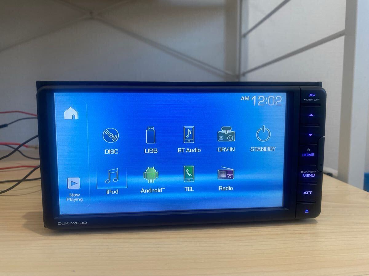 【美品】ダイハツケンウッド DUK−W69Dディスプレイオーディオ 2022年製 ダイハツ純正 KENWOOD DUK-W69D 2022製 Bluetooth 【公式通販】