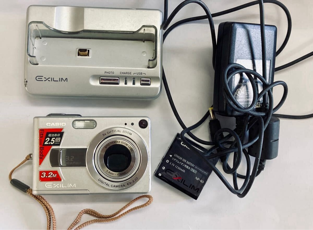 B 通電確認済 CASIO EXILIM カシオ エクシリム EX-Z30 デジタルカメラ 