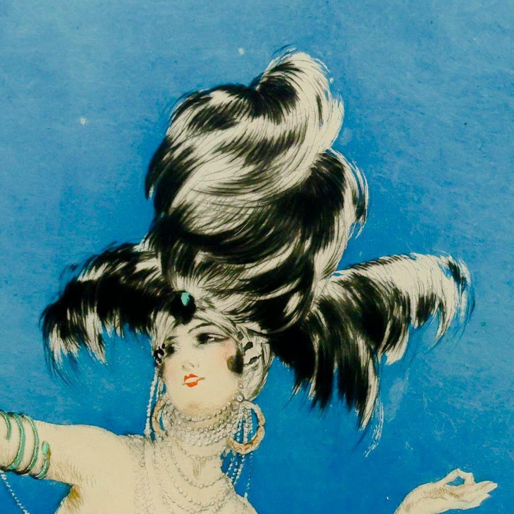 真作】【WISH】ルイ・イカール Louis Icart「シェエラザード」銅版画