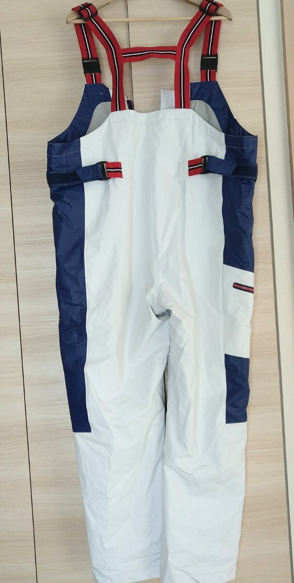 シマノ Shimano RB-035N マリンコールドウェザースーツ EX ネイビーホワイト Lサイズ 防寒着 上下セット 船釣り マリン サロペット スーツ _4