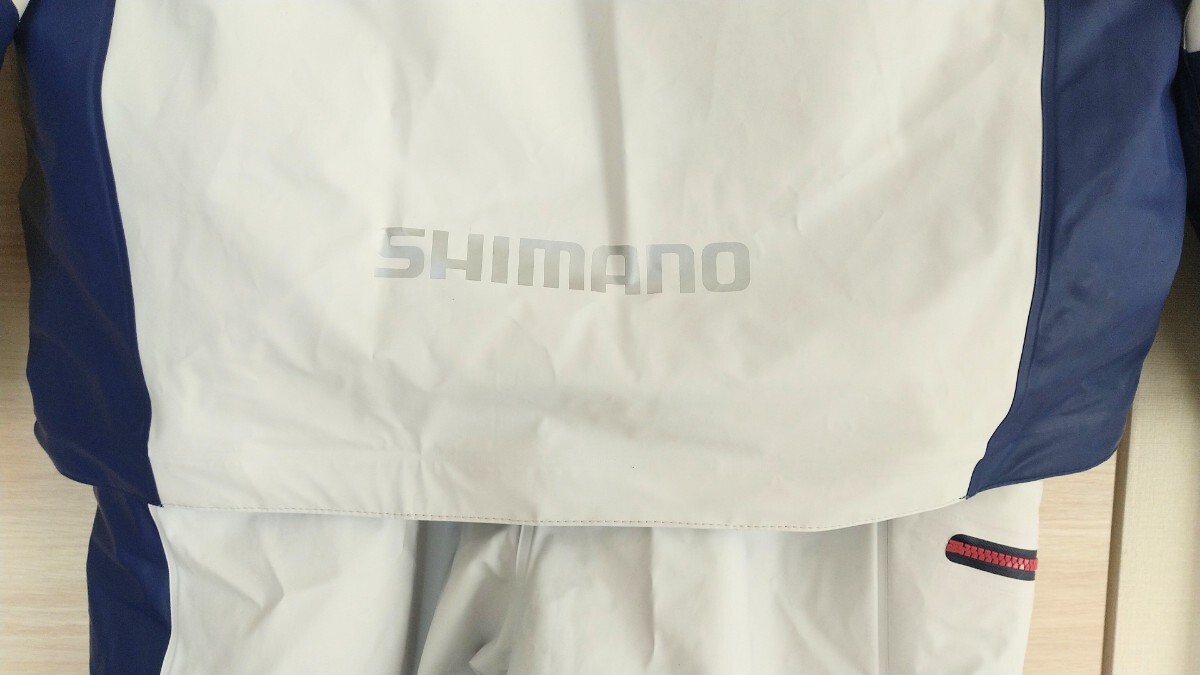 シマノ Shimano RB-035N マリンコールドウェザースーツ EX ネイビーホワイト Lサイズ 防寒着 上下セット 船釣り マリン サロペット スーツ _6