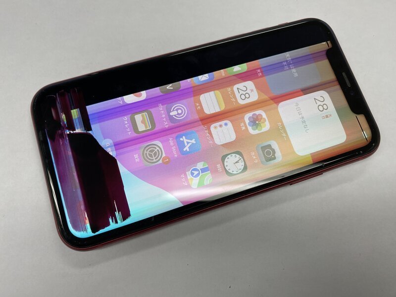NM065 SIMフリー iPhone11 レッド 64GB ジャンク ロックOFF