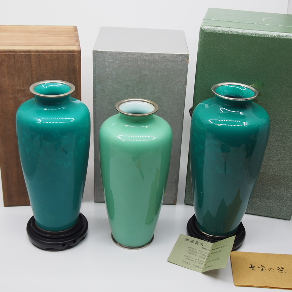 七宝焼 花瓶 花器 壺 まとめ 4点 セット 七宝焼 花瓶 花器 壺 まとめ 4点 セット 七宝焼 花瓶 花器 壺 まとめ 4