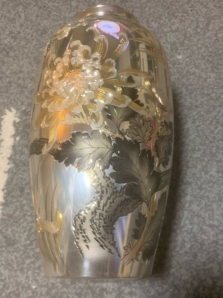 銀花瓶　純銀刻印 純銀 刻印あり花瓶つぶし 【公式通販】