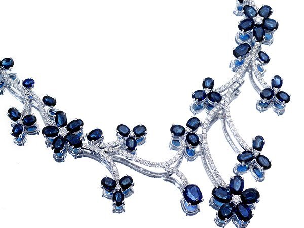 1円～【ジュエリー極】超極上品！上質天然ブルーサファイア37.43ct＆ダイヤモンド4.92ct 超極上K18WGネックレス k9486Sitkrvl【送料無料】_3
