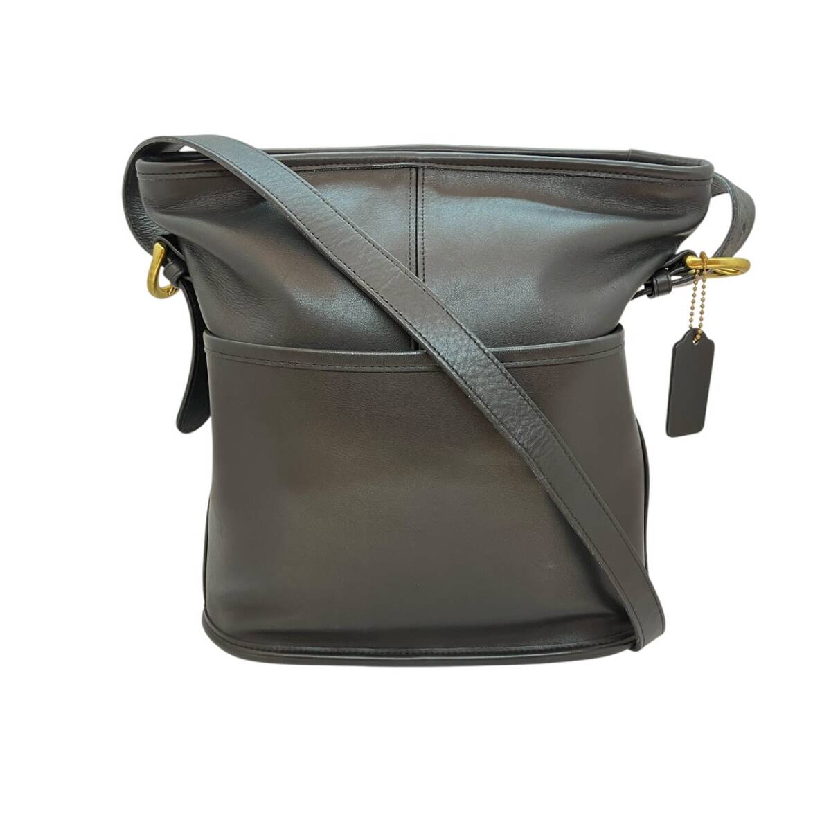 COACH オールドコーチ ショルダーバッグ レザー クロスボディ ブラック 