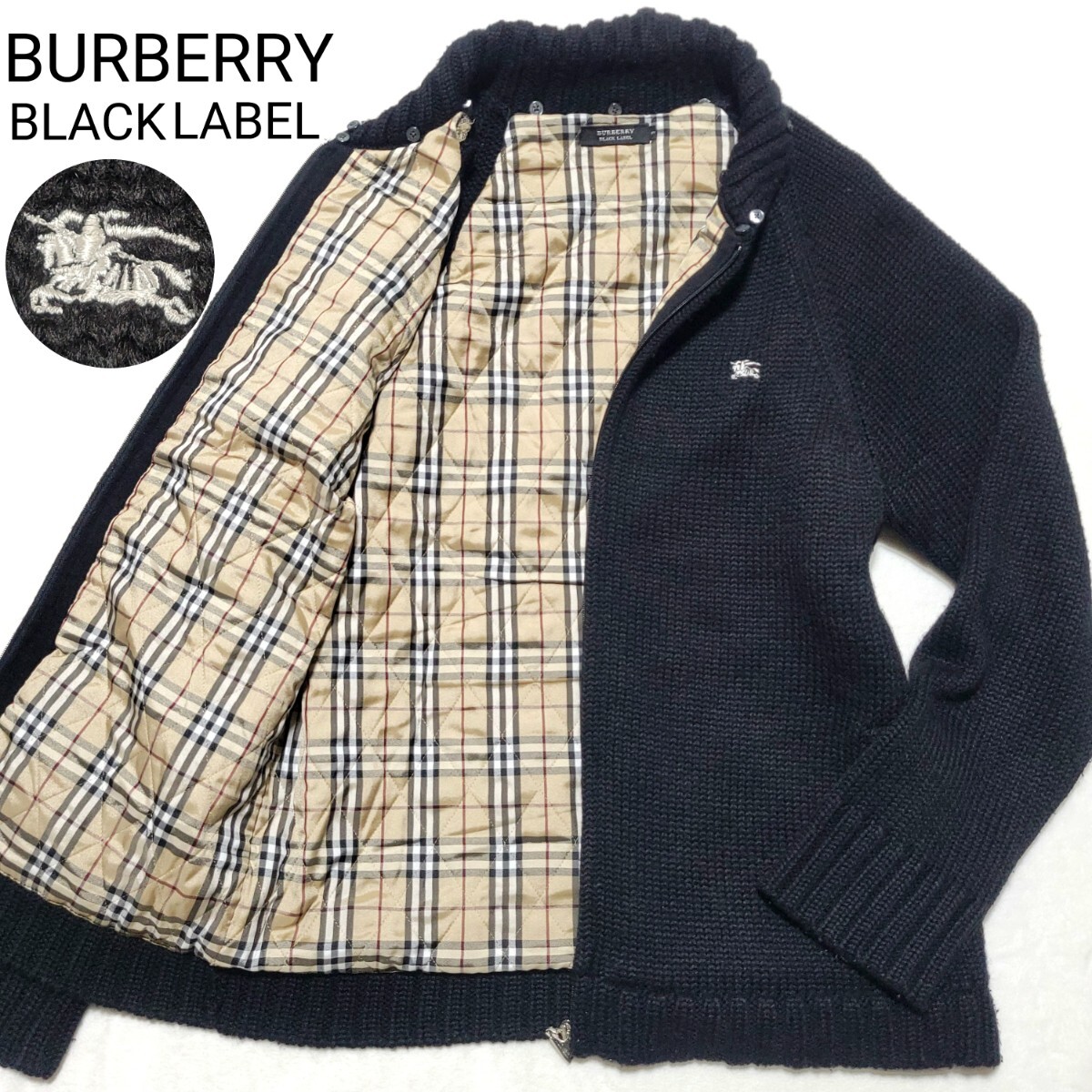 希少 Lサイズ！BURBERRY BLACK LABEL バーバリーブラックレーベル 
