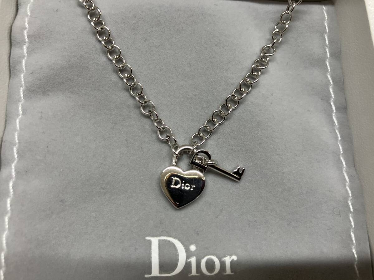 美品] Christian Dior クリスチャンディオール ネックレス パドロック 
