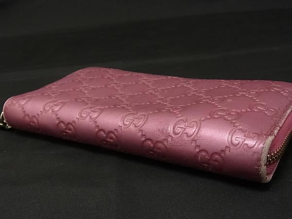 1円 GUCCI グッチ 278566 493075 グッチシマ レザー ラウンド 
