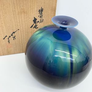 ミ*ユ様 初代徳田八十吉　花瓶　高さ32センチ　直しあり 徳田八十吉 花瓶の値段と価格推移は？｜62件の売買データから徳田八十