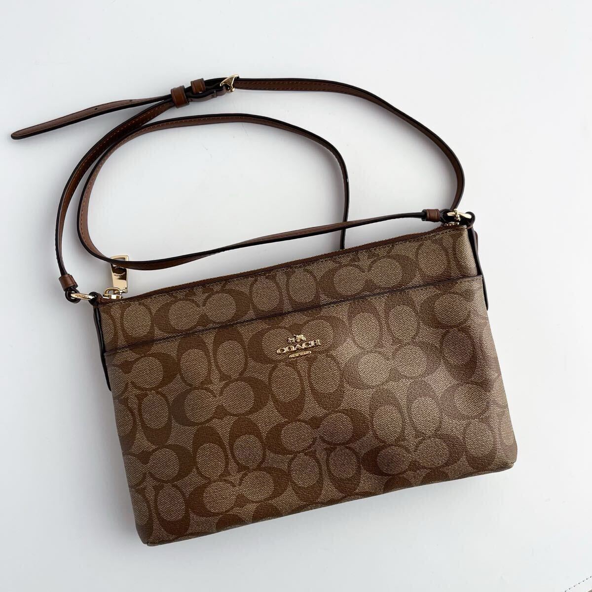 1円 極美品 coach コーチ ショルダーバッグ 58316 斜め掛け クロス 