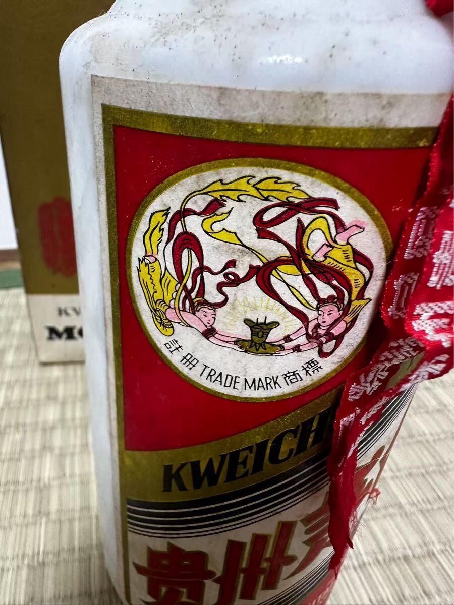中国　貴州茅台酒 天女 1980年代　KWEICHOW MOUTAI 未開栓 53％ 540ml 古酒 約1025g 中国酒_3